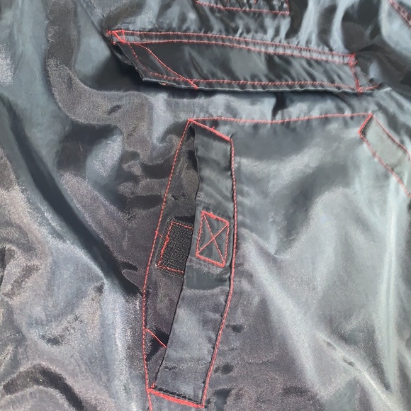 GAP Navy Blue and Red Windbreaker Jacket Hood 6/7 EUC - Picture 9 of 15